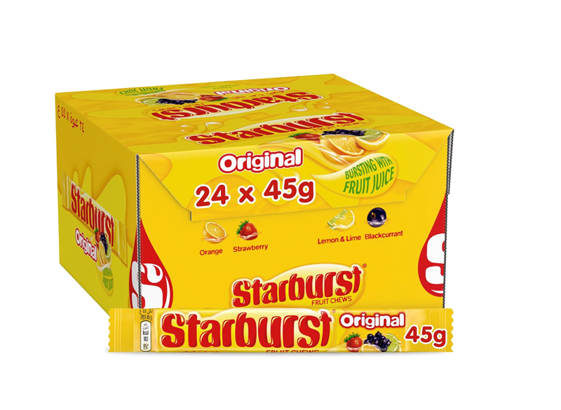 Starburst Original Fruit Chews 24×45g